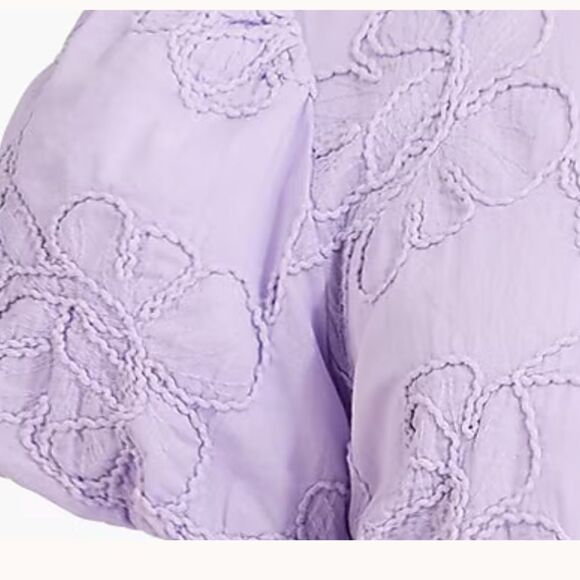 NWT J Crew Dress Eyelet Puff Sleeve Mini - Picture 4 of 7